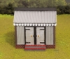 Picture of HO Scale - Storage Shed - Corrugated Iron - Brick Base