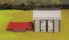 Picture of HO Scale - Storage Shed - Corrugated Iron - Brick Base