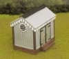 Picture of HO Scale - Storage Shed - Corrugated Iron - Wood Base