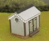 Picture of HO Scale -Storage Shed - Corrugated Iron - Stone Base