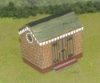 Picture of 1:87 Scale - Storage Shed - Stone - Brick Base