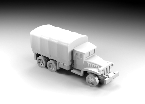 Picture of 1:160 Scale - GMC - CCKW253 - All Closed - Winch