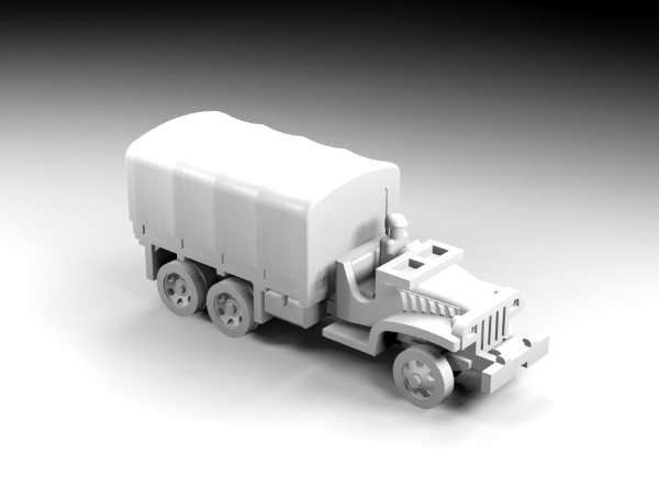 Picture of 1:160 Scale - GMC - CCKW253 - Open Down - Closed - Winch