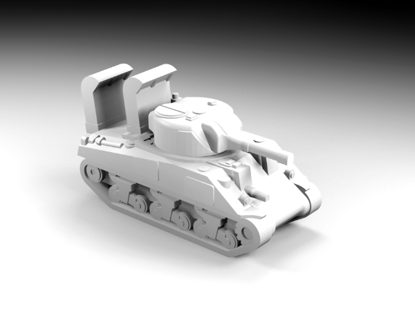 Picture of 1:200 Scale - M4 Sherman 1p Wading Trunks
