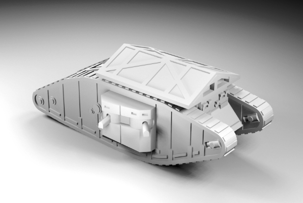 Picture of 1:87 Scale - Mark I Female - Late - With Solid Grenade Frame