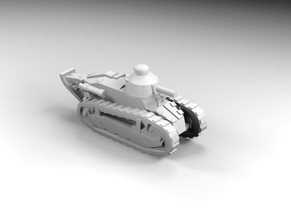 Picture of 1:100 Scale - Renault FT 17 - Tail - Berliet MG Turret
