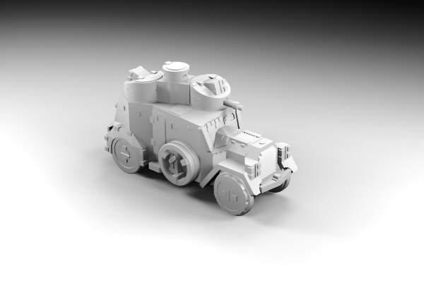 Picture of 1:100 Scale - Daimler SSW21 - Turret With MG - Turret With No Gun