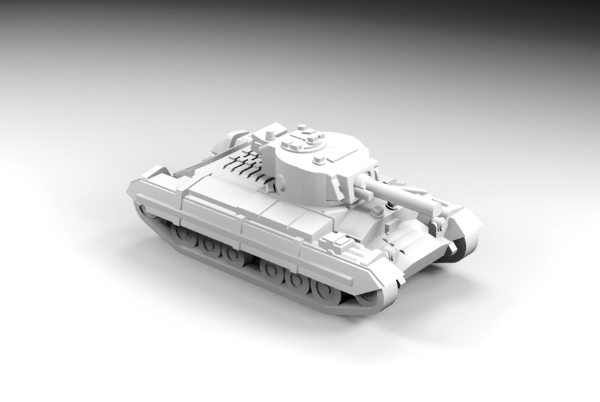 Picture of 1:200 Scale - Valentine III - Sand Shield - With CS Turret