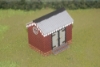 Picture of 1:87 Scale - Storage Shed - Brick - Stone Base