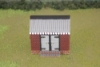 Picture of 1:87 Scale - Storage Shed - Brick - Stone Base