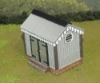 Picture of 1:56 Scale - Storage Shed - Corrugated Iron - Stone Base