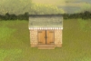 Picture of 1:56 Scale - Storage Shed - Stone - Wood Base