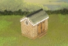 Picture of 1:56 Scale - Storage Shed - Stone - Wood Base