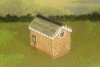 Picture of 1:56 Scale - Storage Shed - Stone - Wood Base