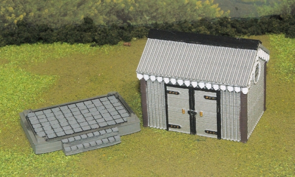 Picture of 1:35 Scale - Storage Shed - Corrugated Iron - Plain Base