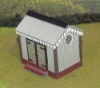 Picture of 1:35 Scale - Storage Shed - Corrugated Iron - Brick Base