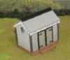 Picture of 1:35 Scale - Storage Shed - Corrugated Iron - Wood Base