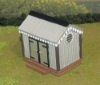 Picture of 1:35 Scale - Storage Shed - Corrugated Iron - Wood Base