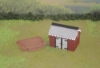 Picture of 1:35 Scale - Storage Shed - Brick - Wood Base