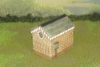 Picture of 1:35 Scale - Storage Shed - Stone - Wood Base