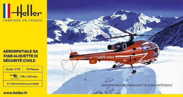 Picture of 1/72 Scale - Aerospatiale SA316B Alouette III - Securite Civile