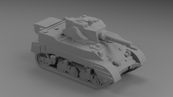 Picture of 1:160 Scale - Stuart M5A1 - Full Guard - Late Turret