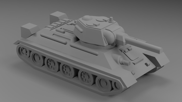 Picture of 1:200 Scale - T-34-76 - 1943 - Early Hex Turret