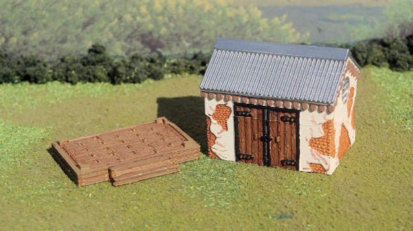Picture of 1/72 Scale - Dilapidated Storage Shed - Wood Base
