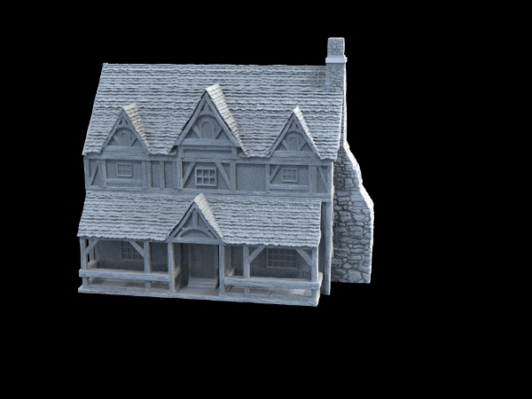 Picture of 1/56 Scale - Medieval Manor