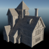 Picture of 1/56 Scale - Medieval Town House
