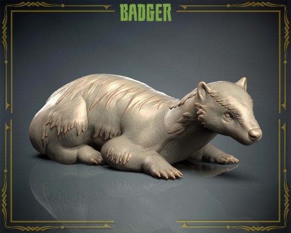 Picture of Animals Set 3 - 1/87 Scale - Badger (10 Pack)