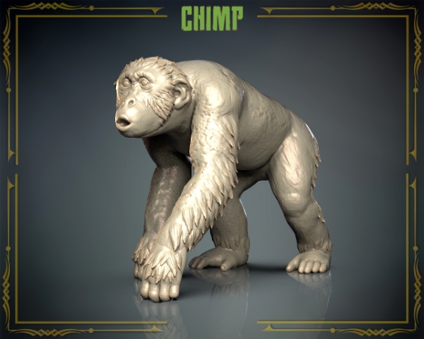 Picture of Animals Set 3 - 1/72 Scale - Chimp (5 Pack)