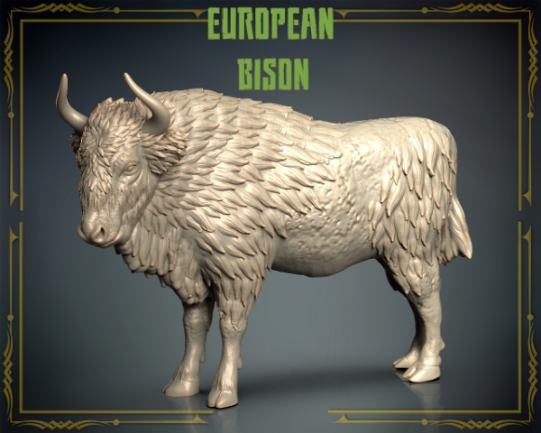 Picture of Animals Set 3 - 1/72 Scale - European Bison (2 Pack)