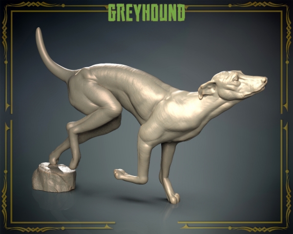 Picture of Animals Set 3 - 1/72 Scale - Greyhound (5 Pack)