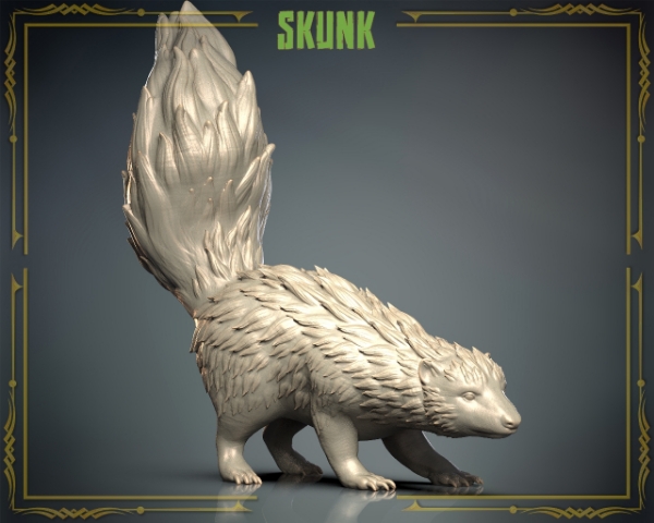 Picture of Animals Set 3 - 1/72 Scale - Skunk (10 Pack)