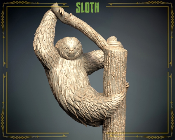 Picture of Animals Set 3 - 1/72 Scale - Sloth (10 Pack)