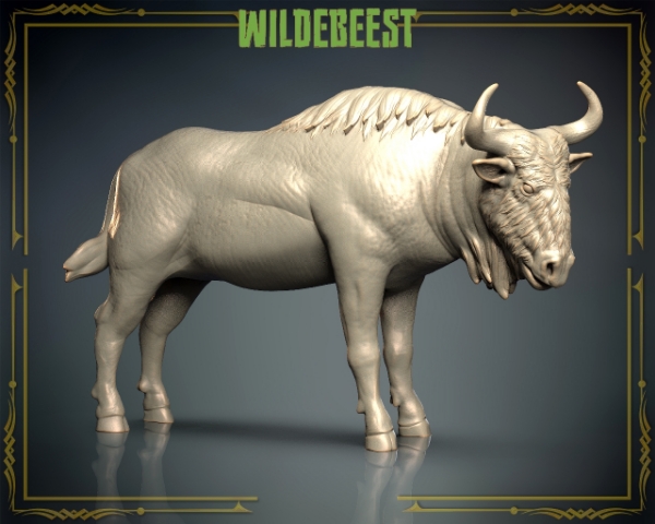 Picture of Animals Set 3 - 1/72 Scale - Wildebeest (5 Pack)