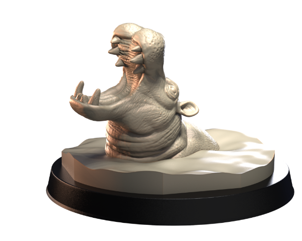 Picture of Animals Set 4 - 32mm Scale - Hippo V1