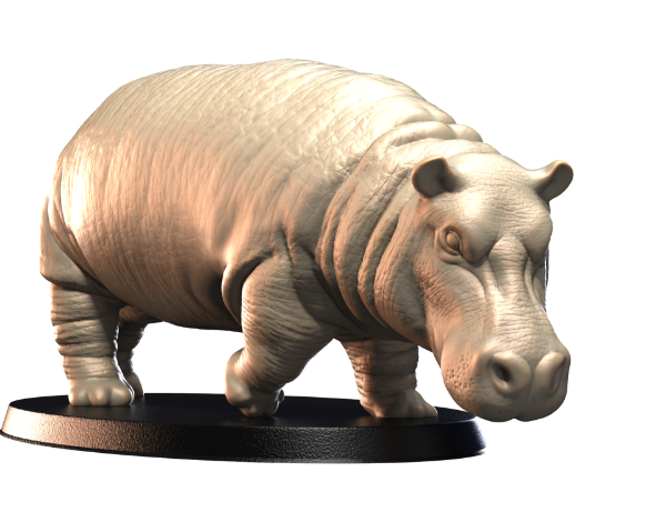 Picture of Animals Set 4 - 32mm Scale - Hippo V2