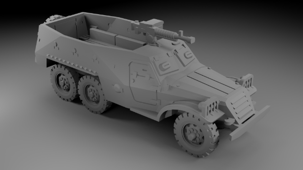 Picture of 1:100 Scale - BTR152 - Early - MG Hole - With DSHK